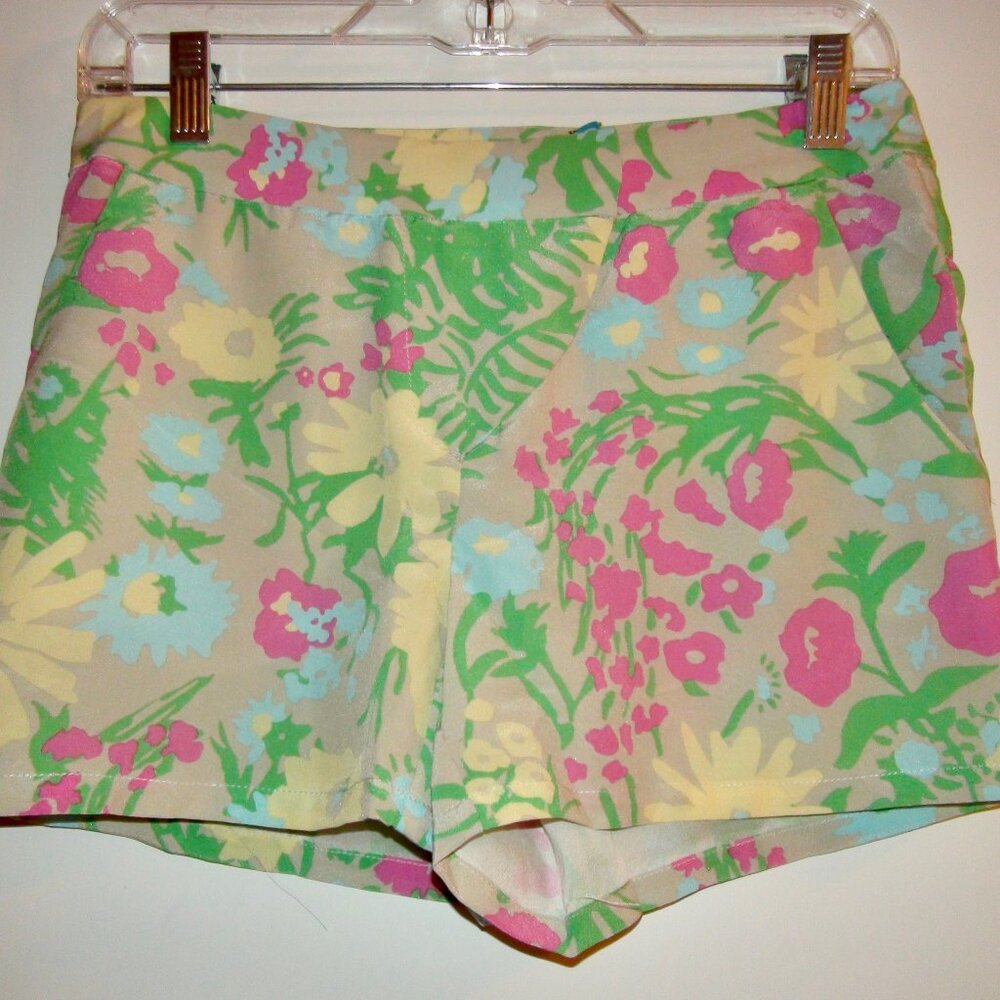 Tori Richard Silk Floral Shorts